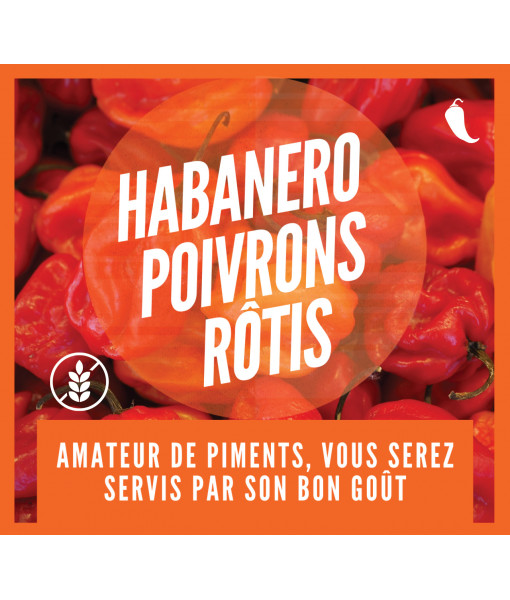 Habanero & Poivron rôti (piquante) - Sans Gluten